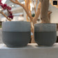 Ceramic Round Pot Gloss Finish Ivory..6.25"x6.25"x5.75"H -153