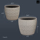 Ceramic Round Pot Gloss Finish Ivory-6.00"H