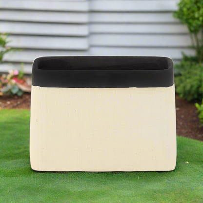 Bravine Rectangular Cement Pot