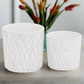Ruvano Cement Wave Pattern Planter Set (Set of 2)