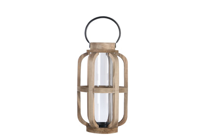 Wood Lantern Natural Finish