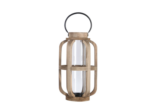 Wood Lantern Natural Finish