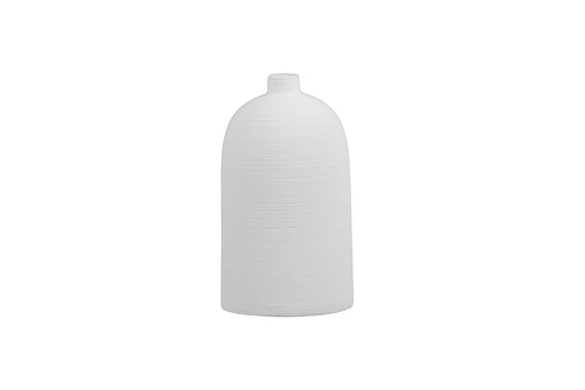 Ceramic Vase Combed Finish