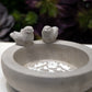 Leia Bird Bath Round Cement Figurine