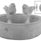 Leia Bird Bath Round Cement Figurine