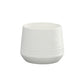 Cement Round Pot Painted Concrete Finish White