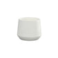 Cement Round Pot Painted Concrete Finish White