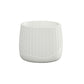 Cement Round Pot Painted Concrete Finish White