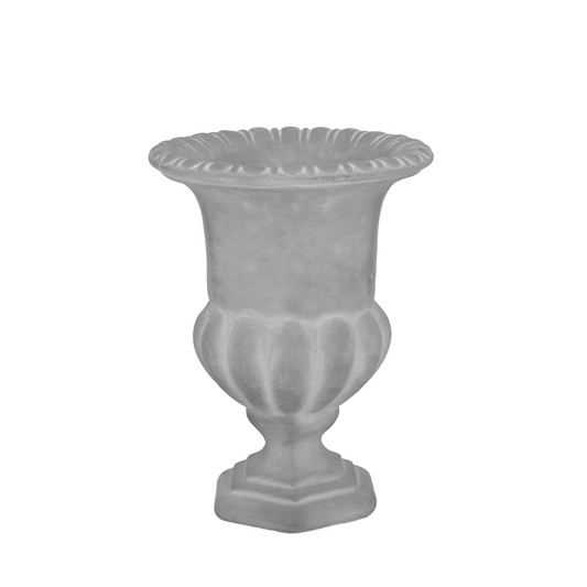 Terracotta Urn Classic Design MD Cement Finish..7.75"x7.75"x10.00"H