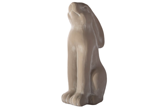 Terracotta Sitting Rabbit Figurine Shiny Finish