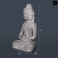 Dhyana Mudra Royal Meditating Buddha Figurine