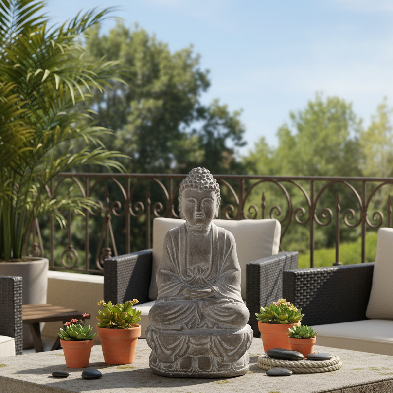 Tenzin Meditating Buddha Figurine