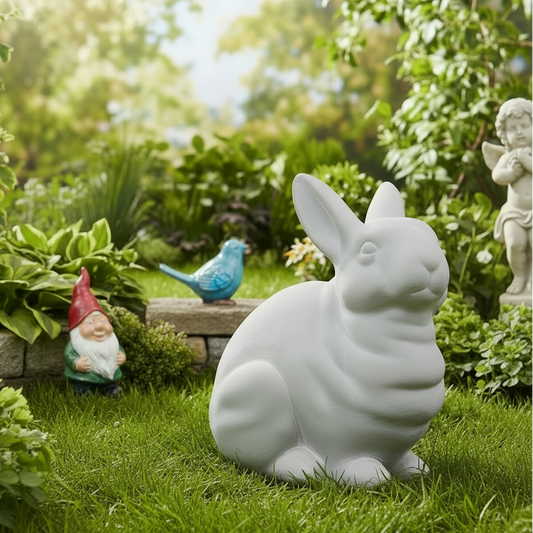 Neve Terracotta Kneeling Rabbit Figurine