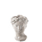 Cement Roman Lady Head Pot Washed Finish
