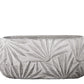 Cement Low Oval Pot Washed Concrete Finish