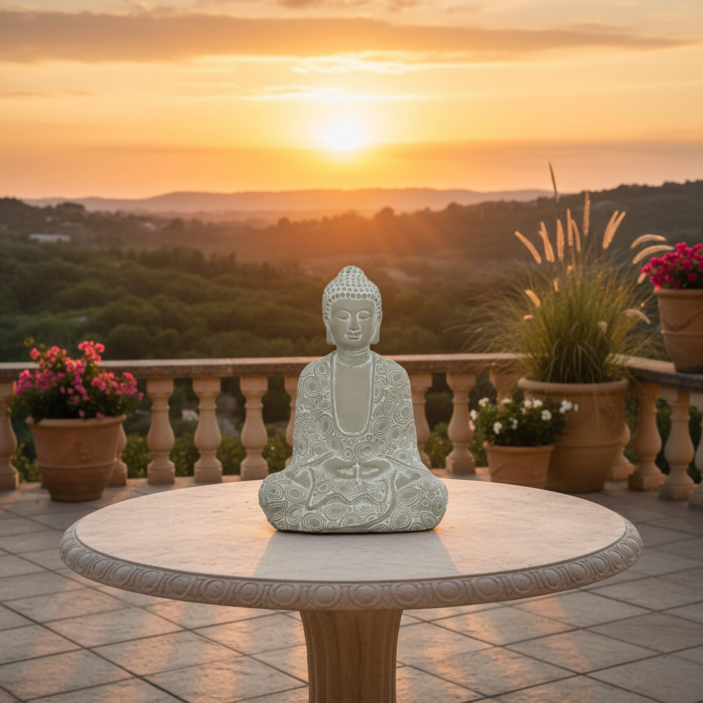 Presley Cement Buddha Statue