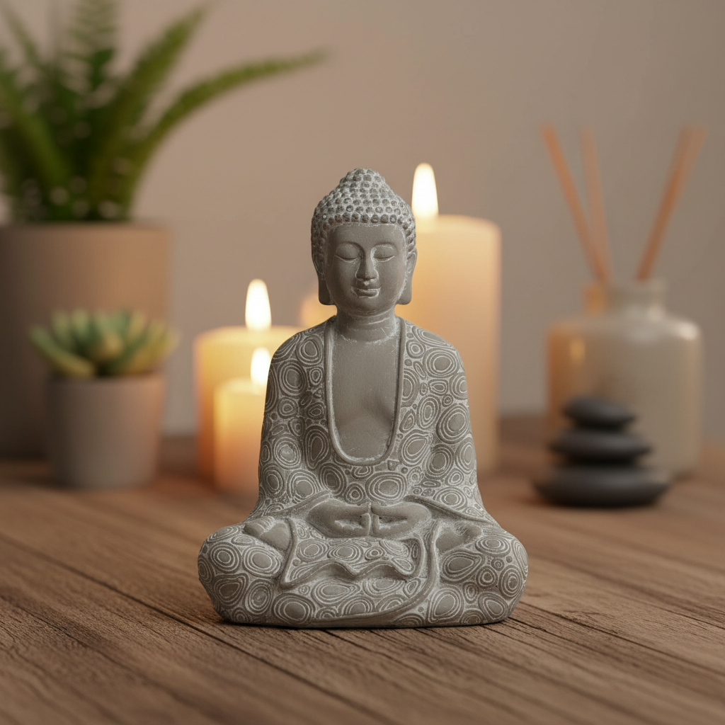 Presley Cement Buddha Statue