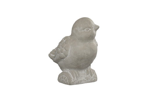 Cement Bird Gray-8.50"H
