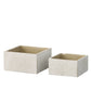 Calvian Terracotta Square Planter Set (Set of 2)