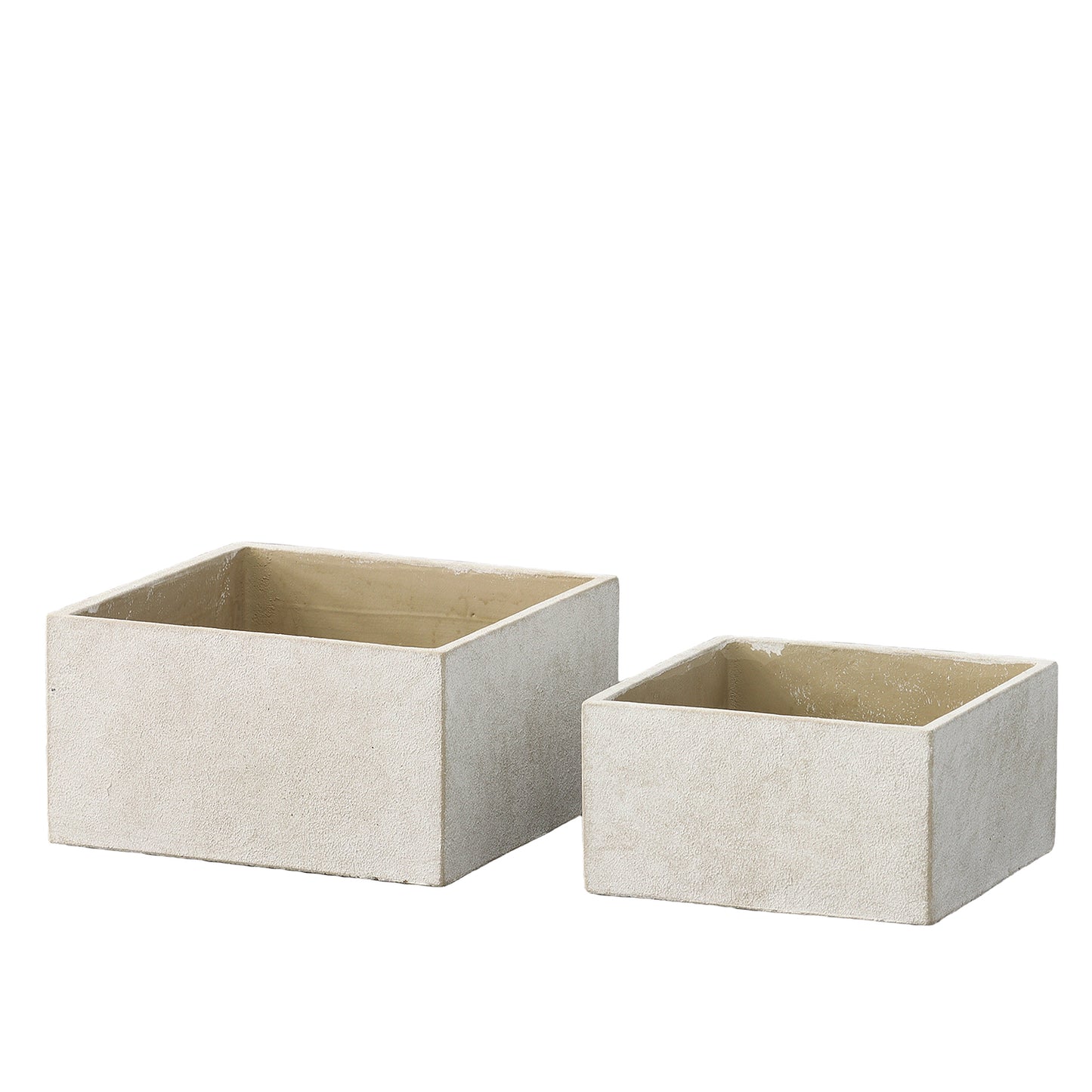 Calvian Terracotta Square Planter Set (Set of 2)