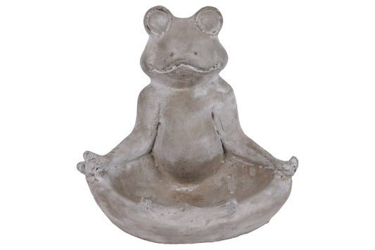 Cement Figurine Concrete Finish Gray-7.5"H -11