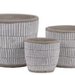 Ceramic Pot Painted Finish-6.25"H