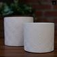 Ceramic Pot Matte Finish White-5"H -86