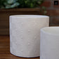 Ceramic Pot Matte Finish White-5"H -86