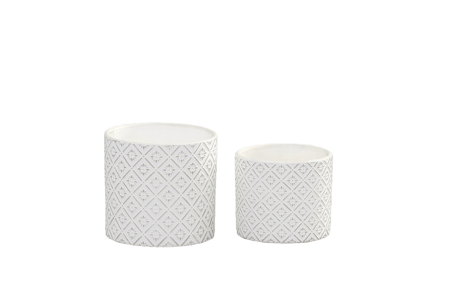 Ceramic Pot Concrete Finish-5.00"H