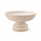Cement Compote Elevated Wide Bowl with Short Pedestal