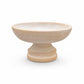 Cement Compote Elevated Wide Bowl with Short Pedestal