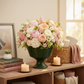 Fia Scalloped Ceramic Pedestal Planter