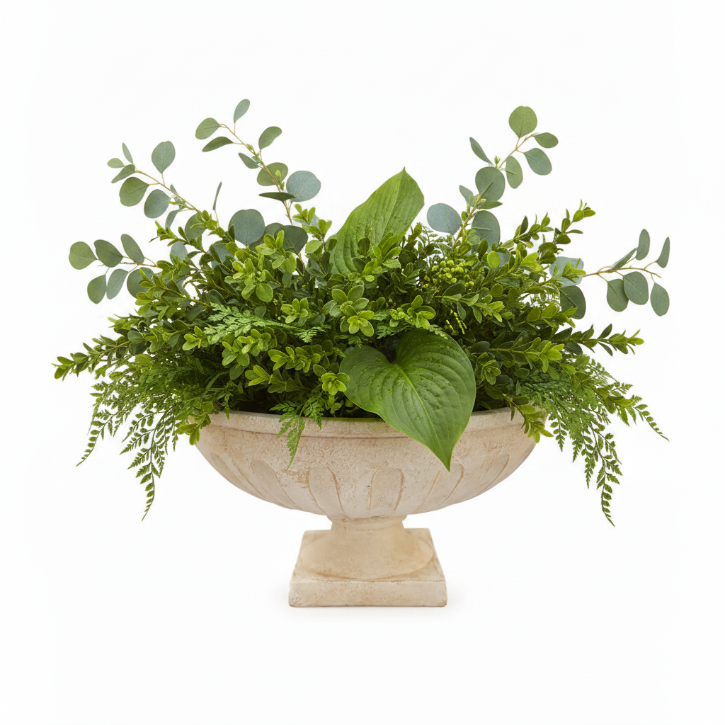 Huxley Fluted Pedestal Bowl Planter
