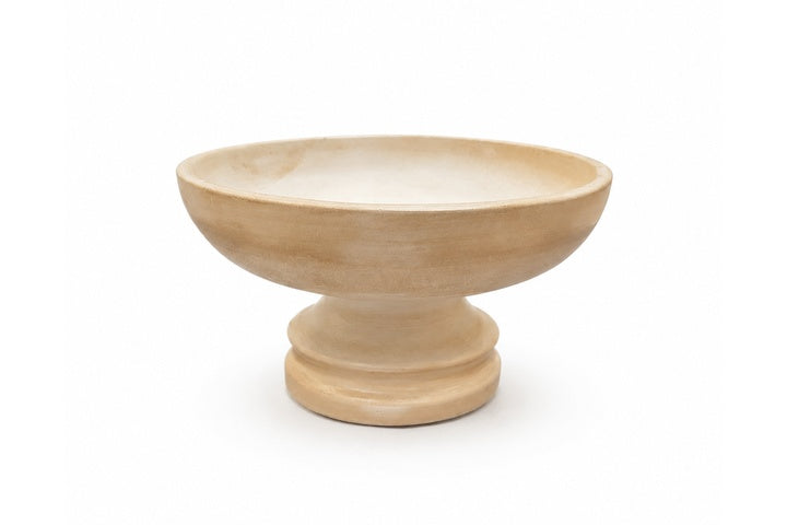 Cement Pot with Short Elevated Base