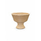 Ceramic Pot with Scalloped Floral Edge