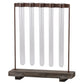 Jaelyn Metal Clustered Hanging Bud Vase Holder with Glass Tubes