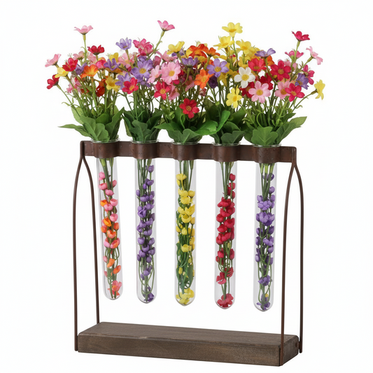 Oaklynn Metal Clustered Hanging Bud Vase Holder
