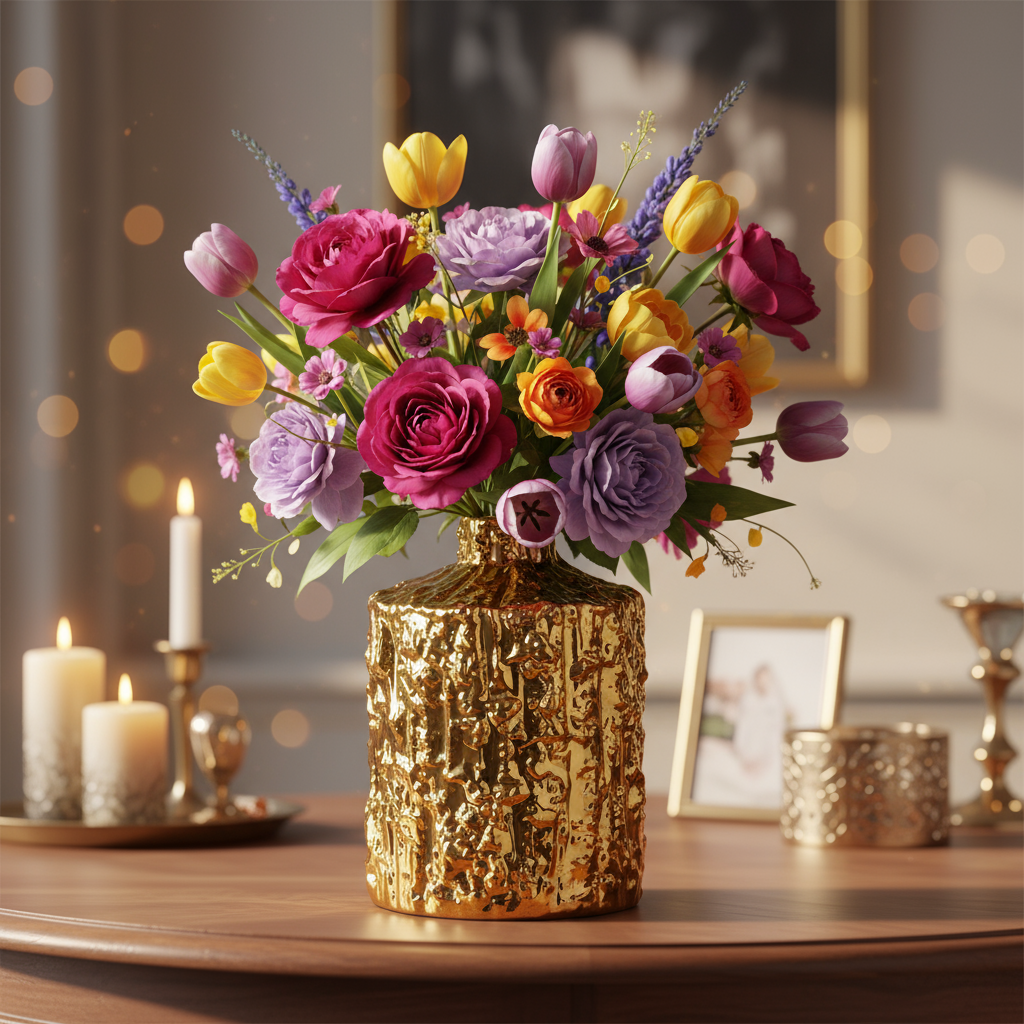 Kelly Ceramic Round Bottle Vase