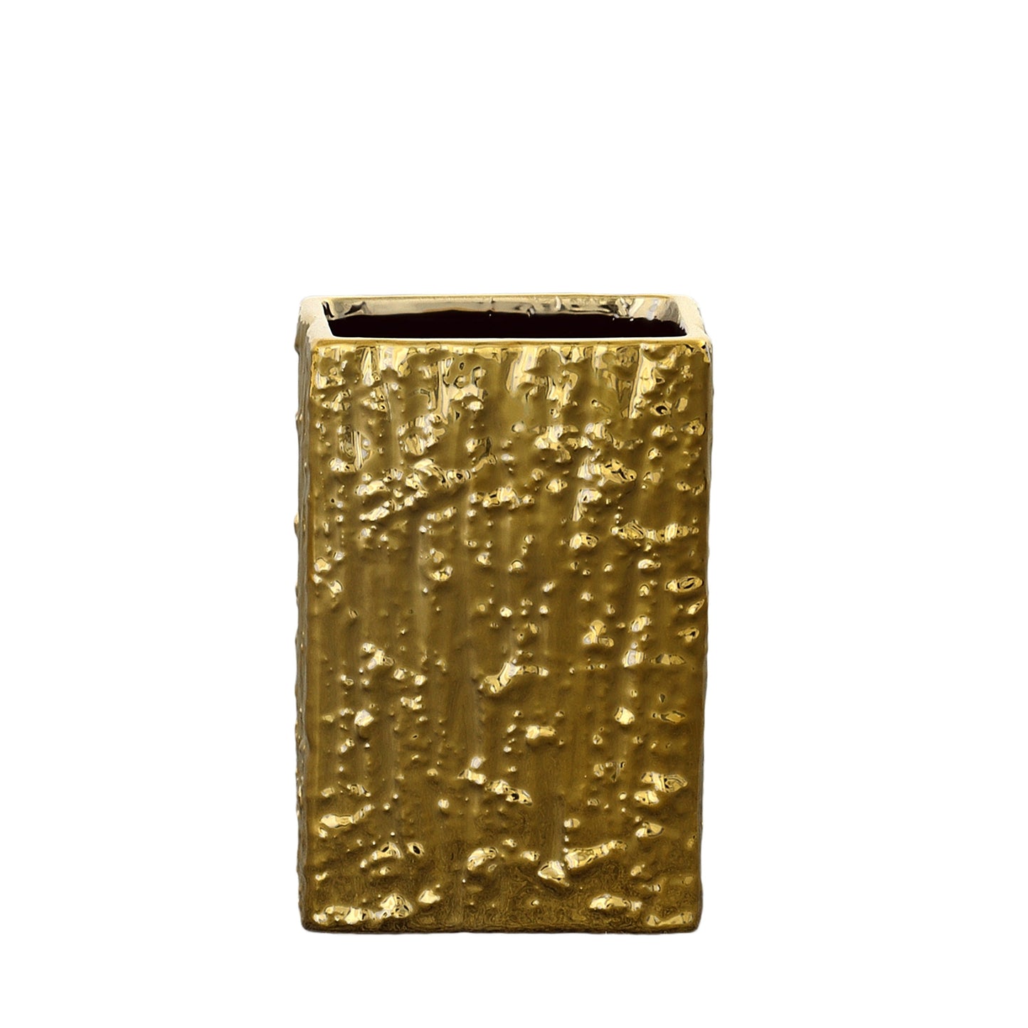 Rivora Golden Rectangular Vase