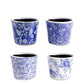 Celestique Ceramic Abstract Pot (Set of 4)