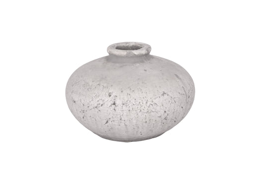 Terracotta Pot Gray..5.25"H
