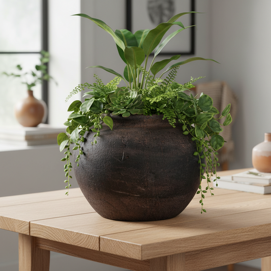 Eliz Terracotta Decorative Pot