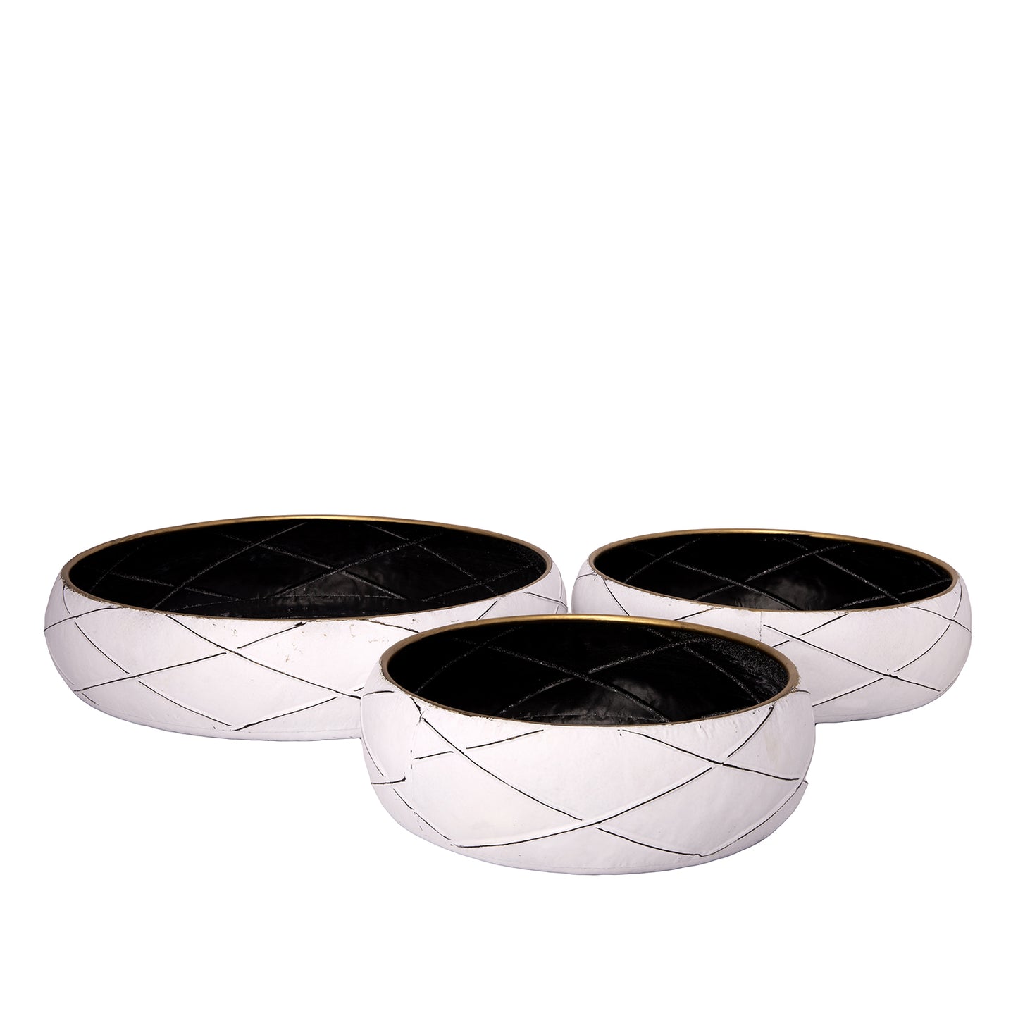 Tavira Metal Round Planter Set (Set of 3)