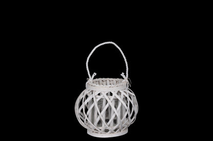 Bamboo Round Bellied Lantern Coated Finish