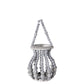 Wood Round Bellied Lantern Washed Finish