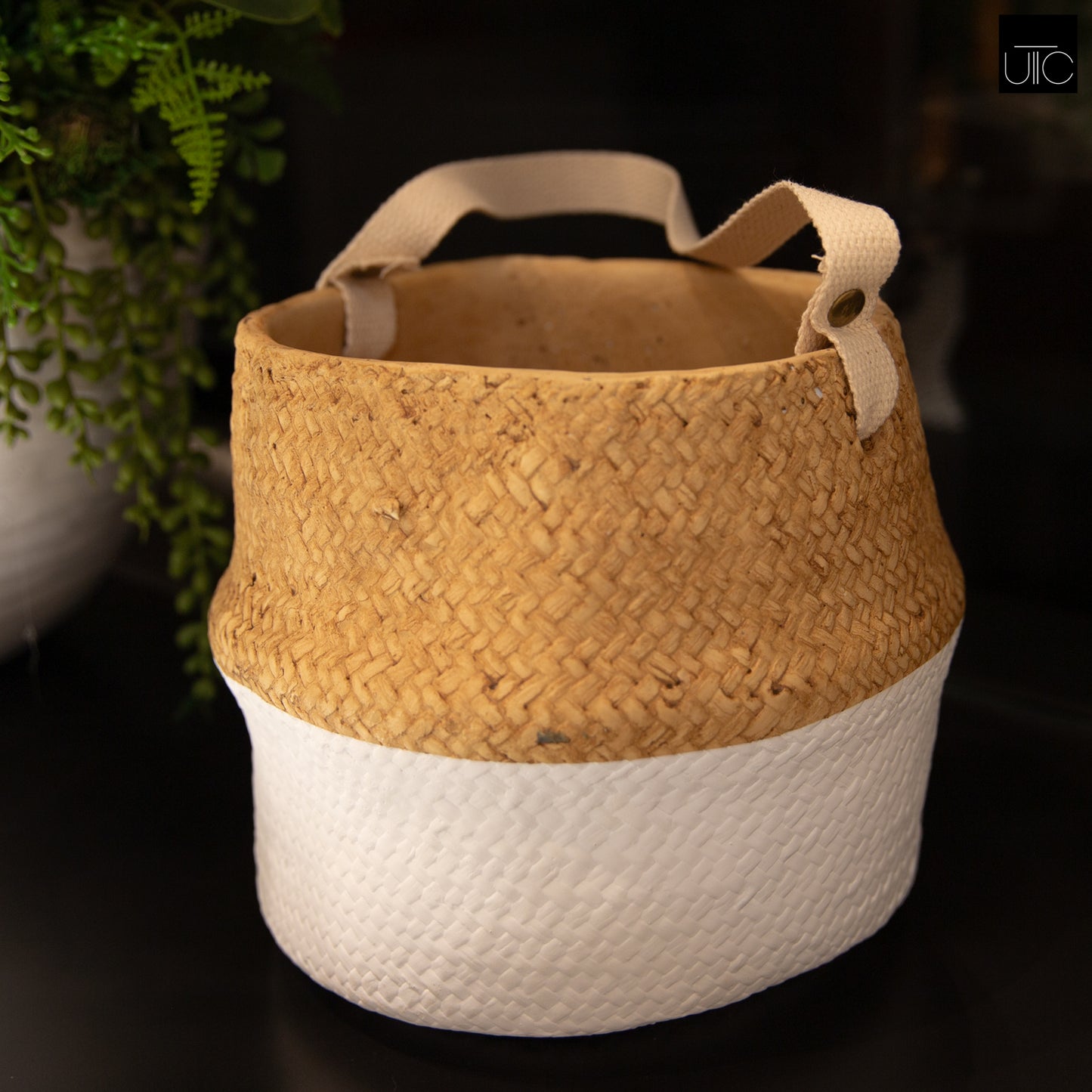 Terracotta Round Pot Painted Finish Brown