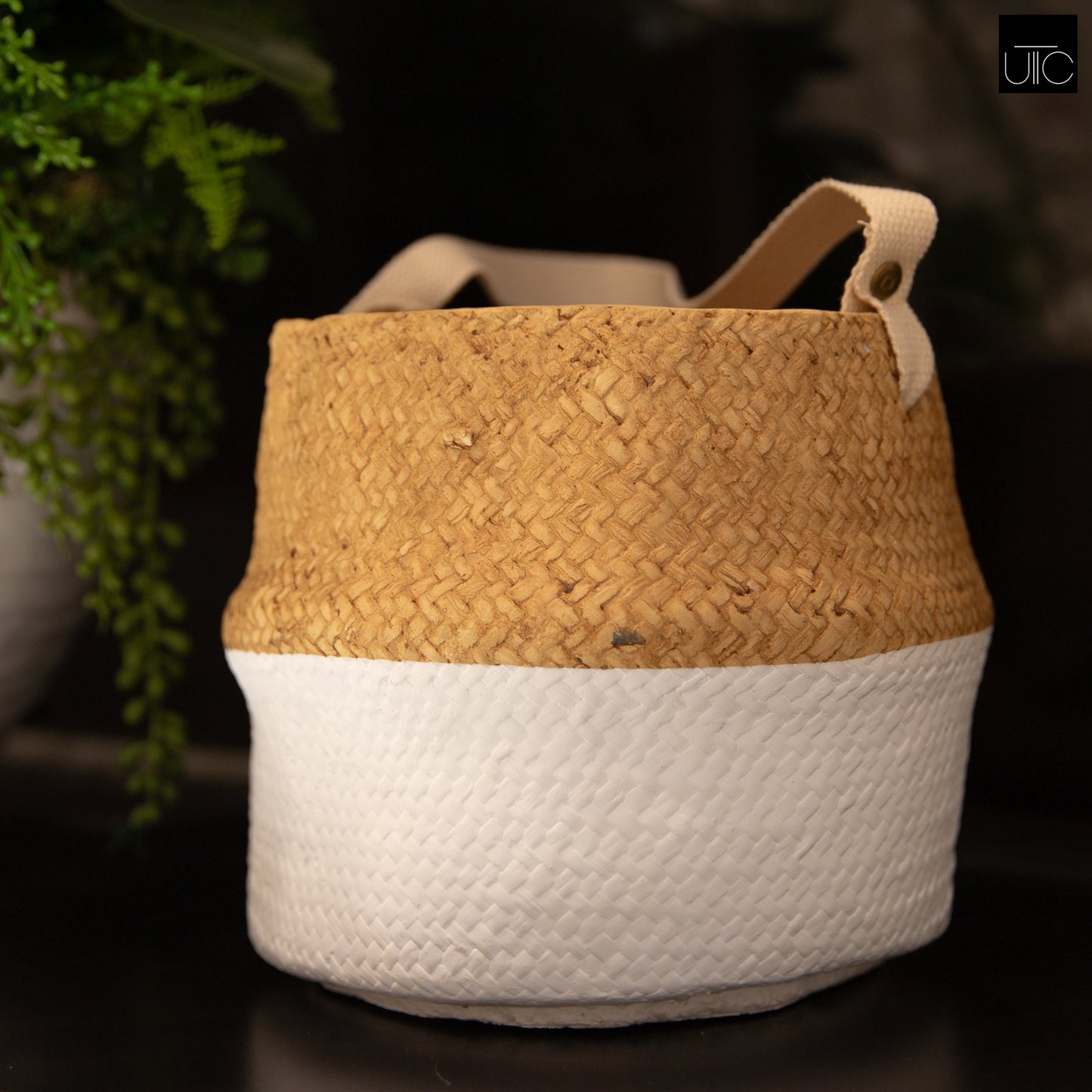 Terracotta Round Pot Painted Finish Brown