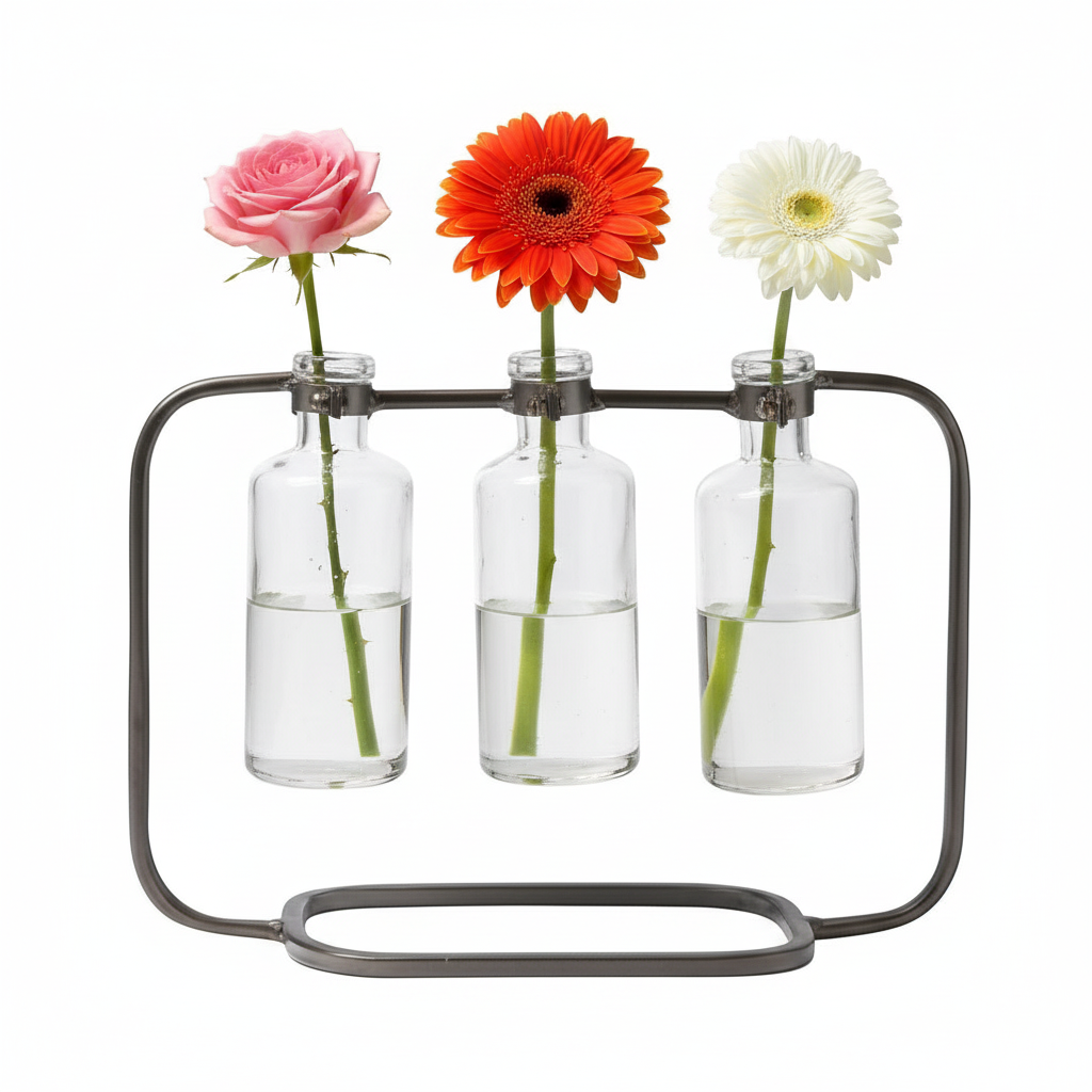 Edith Metal Clustered Hanging Bud Vase