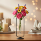 Sabrina Metal Hanging Bud Vase with Glass Test Tube