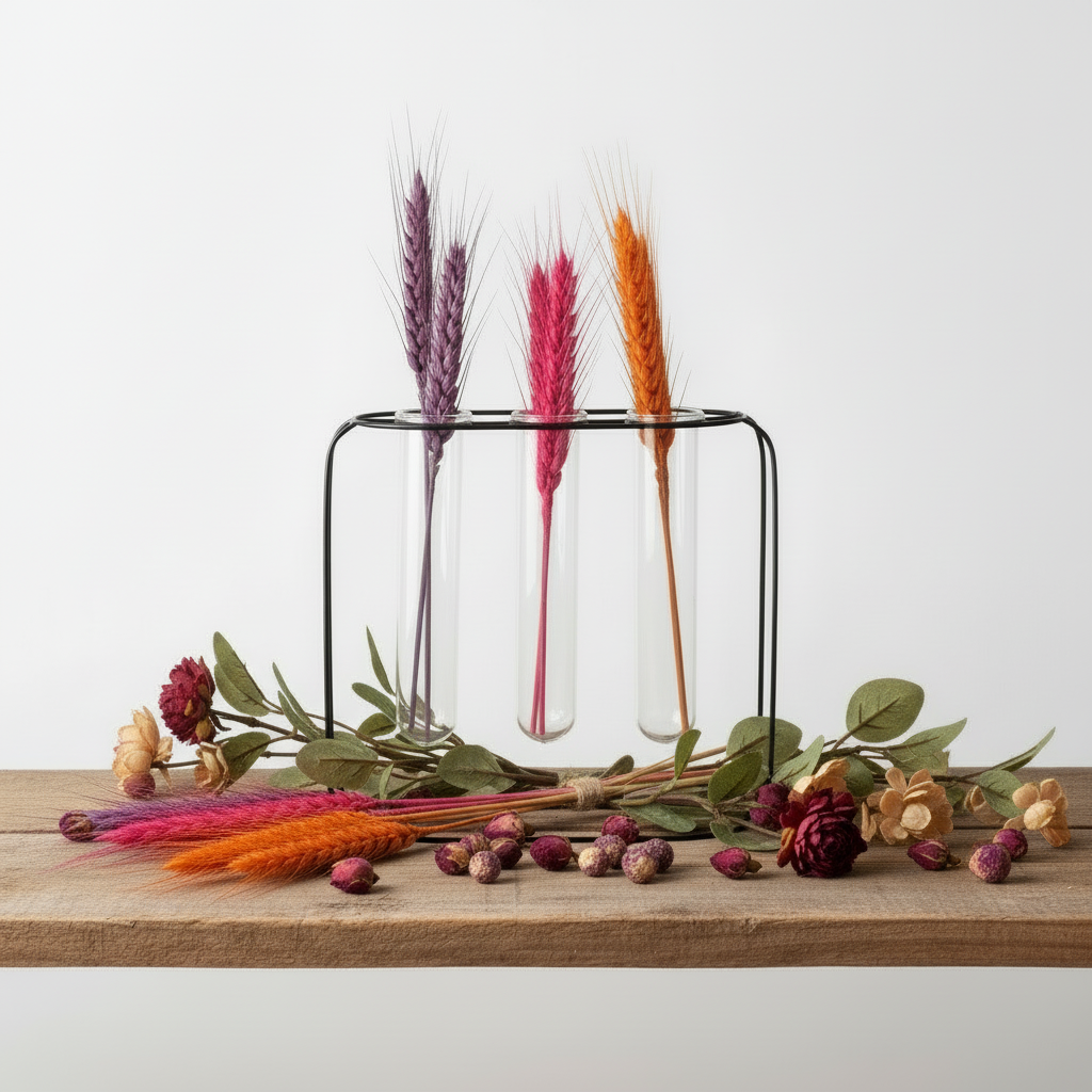 Trivana Metal Clustered Hanging Bud Vase Holder